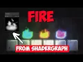 FIRE Effect for 2D and 3D made in Unity Shadergraph