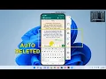 Make WhatsApp Messages Self Destruct by Default