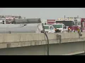 Twin spans westbound traffic reopens after 18-wheeler crash