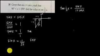 Add Math - Find cot from triangle