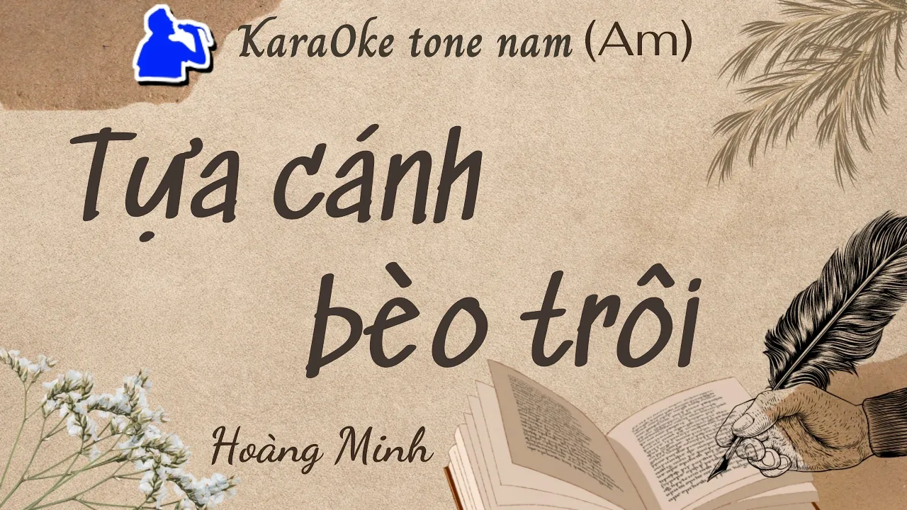 Tựa cánh bèo trôi | Tone nam (Am) Karaoke  | Cui bap music