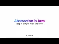 Java for Beginners Abstraction Learn Java Programming Easily