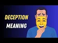 Deception Meaning in English Deception Word Explained with Easy Examples