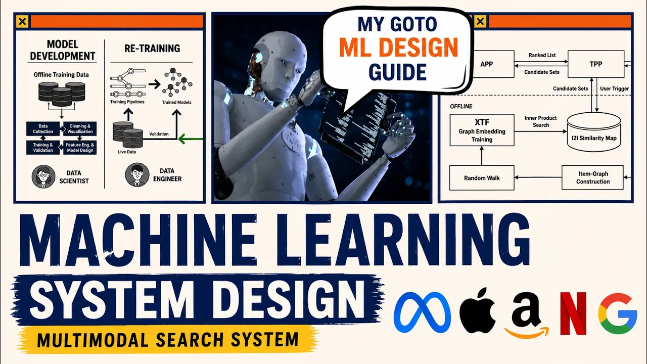 A complete guide to ML SYSTEM DESIGN interview for META & GOOGLE | MULTIMODAL SEARCH SYSTEM DESIGN