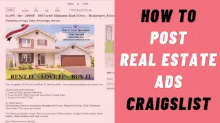 How to Post Real Estate Ads on Craigslist Real Estate Housing Ads CL Without Getting Flagged