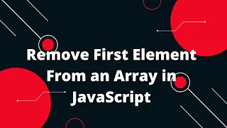JavaScript Tutorial in Hindi Remove First Element From an Array in JavaScript