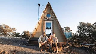 Life in a Tiny Off-Grid A-Frame