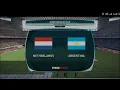 gameplay pes 2017 - semi final international cup Netherlands 🆚 Argentina 1-0