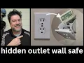 Hidden outlet wall safe