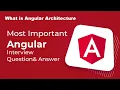 Part - 5 What is Angular Architecture Angular interview questions