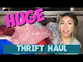HUGE Thrift Haul to sell on online I found Ace Jig Athropologie Athleta Wildfox and MORE