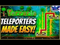 How to Make teleporters in Terraria Terraria Teleporter Guide How to Build a Teleporter Terraria