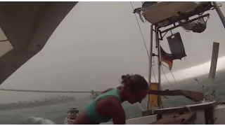 NASTY SQUALL at anchor next to a remote island – UNTIE THE LINES #46