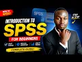 Entering data in SPSS Variable view and data view explained