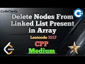 LeetCode 3217 Delete Nodes From Linked List Present in Array LinkedList Set CPP