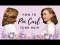 How I Pin Curl My Hair 1940 s 50 s Hair Tutorial