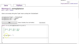 Codingbat - stringSplosion Java