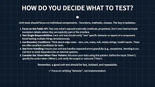 Unit Testing and Test-Driven Development TDD - Interview Questions