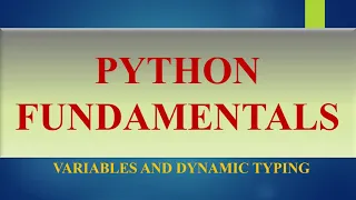 python variables Dynamic typing Multiple assignment