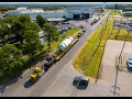 Twin 250 000lbs Dehy Absorbers move 900 miles from Broken Arrow to Mentone TX