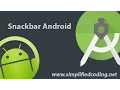 Android Snackbar with Floating Action Button