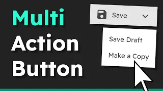 How to Create Multi-Action Buttons with HTML CSS JavaScript