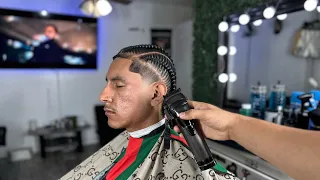 Colin Kaepernick Low Taper Tutorial low taper with braids