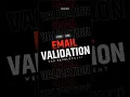 Email Validation using HTML CSS JAVASCRIPT