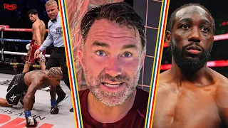 Eddie Hearn DIGS "Weird" Terence Crawford over Boots Ennis Tweets, Talks Conor Benn "F**** Disaster"