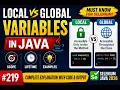219 Local Variables and Global Variables in Java Selenium Java 2026