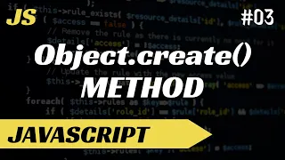 Object create method in Javascript in hindi Tutorial