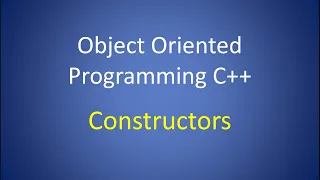 Object Oriented Programming C Lesson 9 Constructors