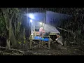 Download Lagu Camping hujan deras. Membuat shelter di pohon tumbang bersama istri. 