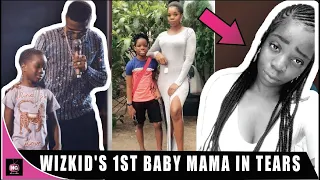 wizkids baby mama in tears after seeing her sons dms