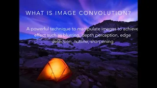 Fundamentals of image convolution