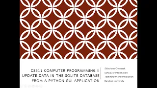 PythonGUI Application - Update SQlite DB