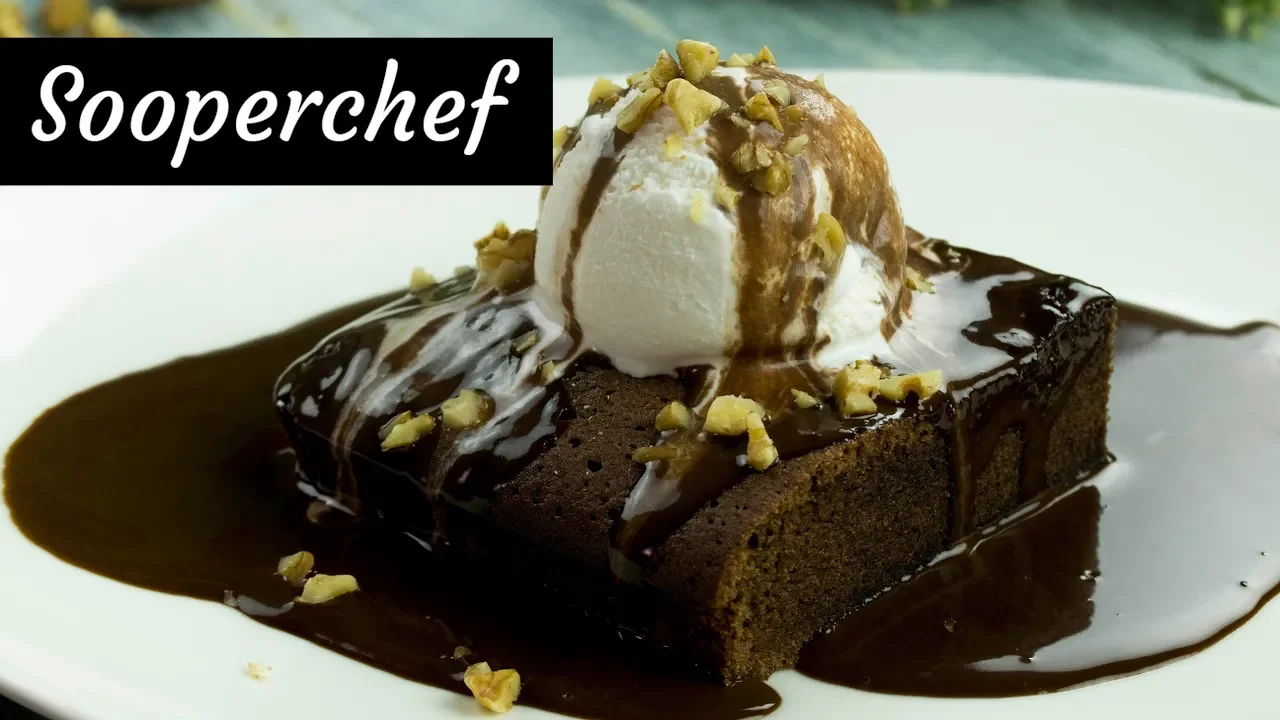 Sizzling Chocolate Brownie with Ice Cream Recipe By SooperChef