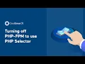 Turning off PHP-FPM to use PHP Selector