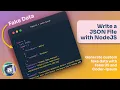 Write a JSON File with NodeJS