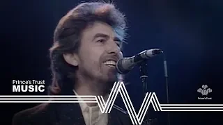 Download George Harrison \u0026 Ringo Starr - While My Guitar Gently Weeps (The Prince's Trust Rock Gala 1987) MP3