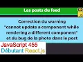 JavaScript455-React js-cannot update a component while rendering a different component et bug photo
