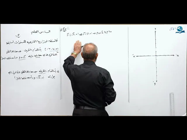 ⁣رياضيات السادس العلمي - الفصل الثاني - الاسئله الوزارية الخارجية ج1