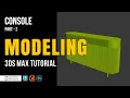 3ds Max Console Design Tutorial Complete Modeling 3dinteriorstudio