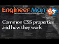 Common CSS properties and how they work