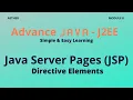 JSP Directive Elements Advance Java Session 8 Aether