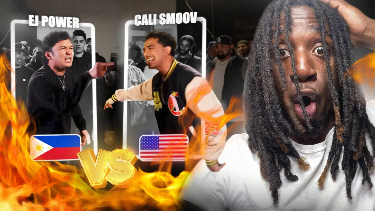 EJ Power vs Cali Smoov | Philippines vs USA | Rap Battle | Reaction