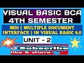 MDI MULTIPLE DOCUMENT INTERFACE IN VISUAL BASIC 6 0