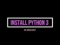 How To Install Latest Python 3 8 5 on Windows 7 within 2 min