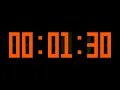 1 Minute and 30 Seconds Countdown Timer with Alarm Chapters - Digital Display