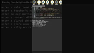 Python Simple Madlibs